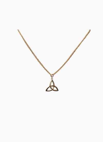 14K Gold Vermeil Trinity Pendant